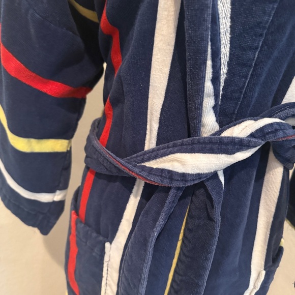 Vintage 100% Cotton Striped Bathrobe • Made in Brazil Medium - Picture 6 of 12